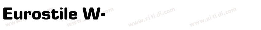 Eurostile W字体转换